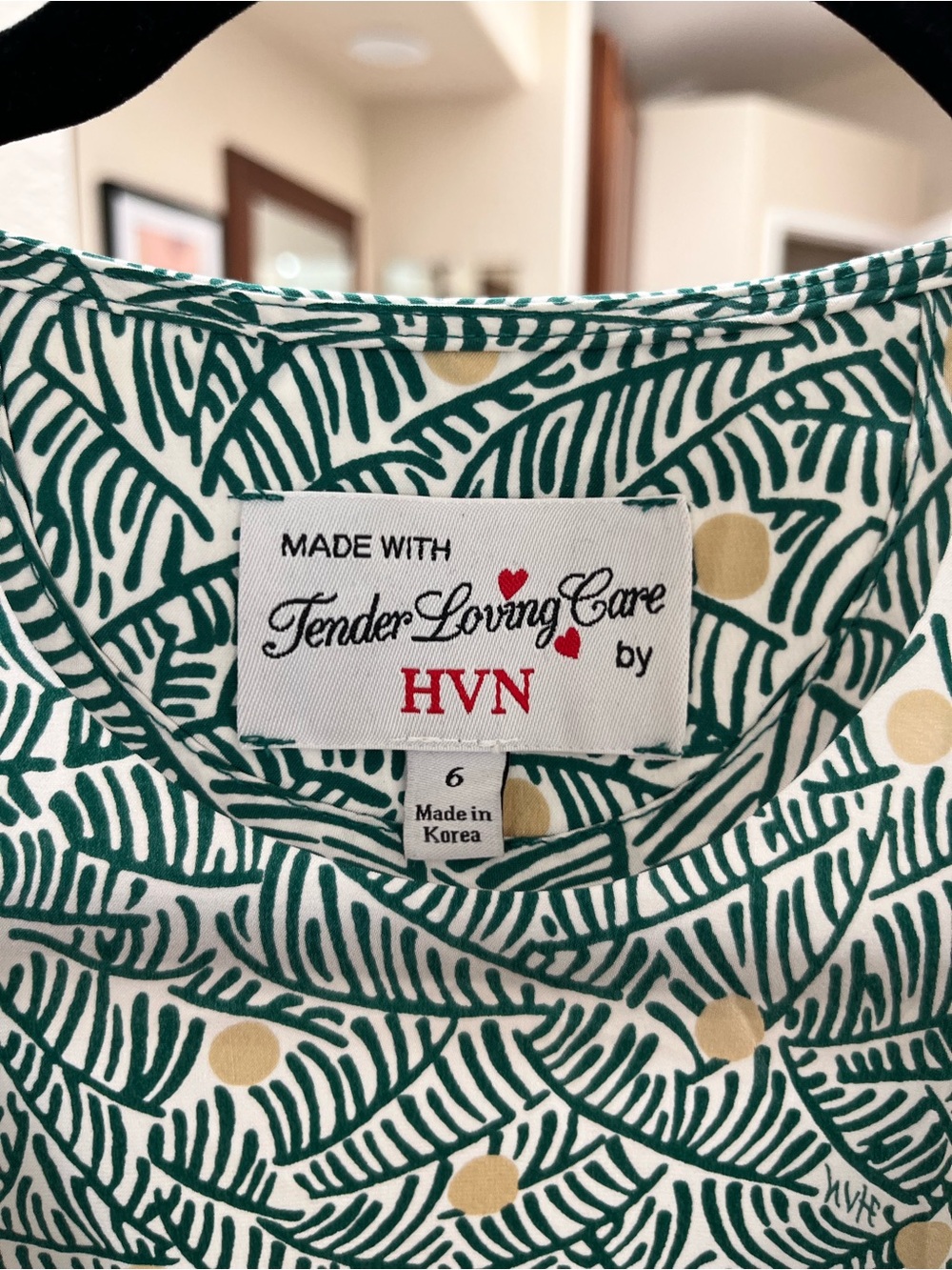 Tender Loving Care by HVN Green & Gold Midi Dress